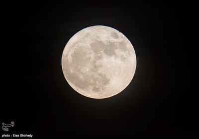 رصد پدیده ابر ماه در یزد