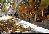 طوفان و گرد و غبار در همدان