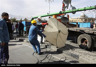 طوفان و گرد و غبار در همدان