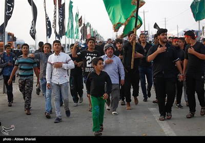 خروج زوار اربعین الامام الحسین (ع) من معبر تشذابة