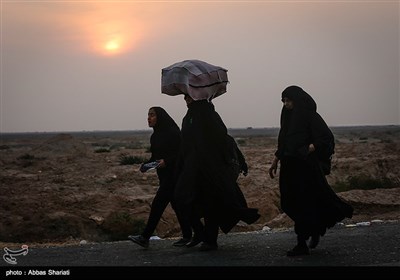 خروج زوار اربعین الامام الحسین (ع) من معبر تشذابة