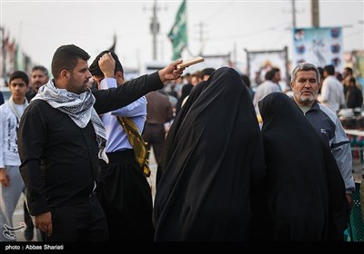 خروج زوار اربعین الامام الحسین (ع) من معبر تشذابة