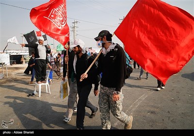 خروج زوار اربعین الامام الحسین (ع) من معبر تشذابة