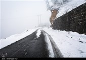 بارش برف در مناطق جلگه‌ای استان مازندران/ هوای استان به زیر صفر درجه رسید