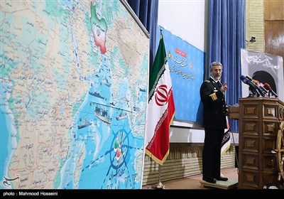 نشست خبری امیر سیاری فرمانده نیروی دریایی ارتش جمهوری اسلامی