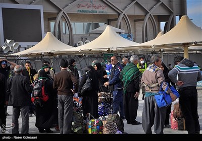 بازگشت زائران اربعین حسینی به کشور - مرز مهران