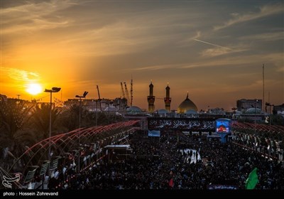 اربعین حسینی کے موقع پر بین الحرمین کی تصاویر