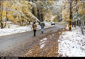 بارش برف در گرگان