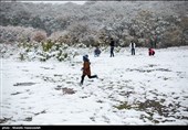 بارش برف در گرگان