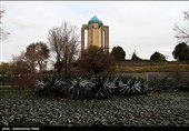 بارش برف در همدان