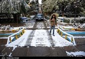 بارش برف در بهشهر