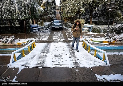 الثلوج فی مدینة بهشهر- مازندران