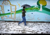 بارش برف در بهشهر