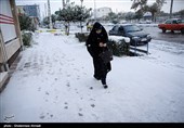 بارش برف در بهشهر