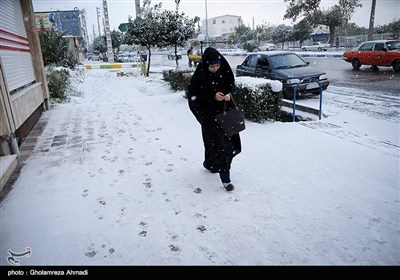 الثلوج فی مدینة بهشهر- مازندران