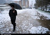بارش برف در بهشهر
