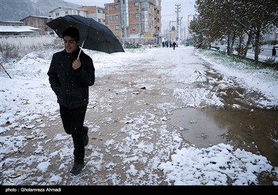 الثلوج فی مدینة بهشهر- مازندران