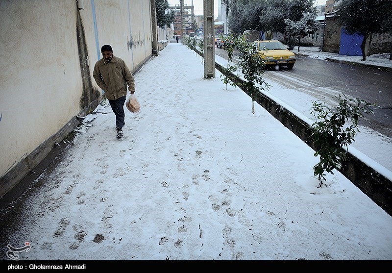 برف سراسر استان سمنان را فرا گرفت