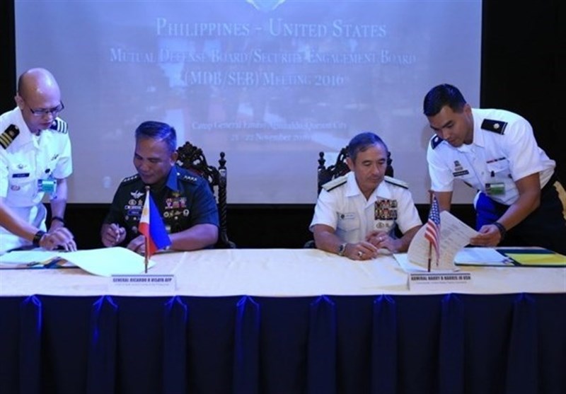 تمرینات نظامی آمریکا و فیلیپین سال آینده کاهش خواهد یافت