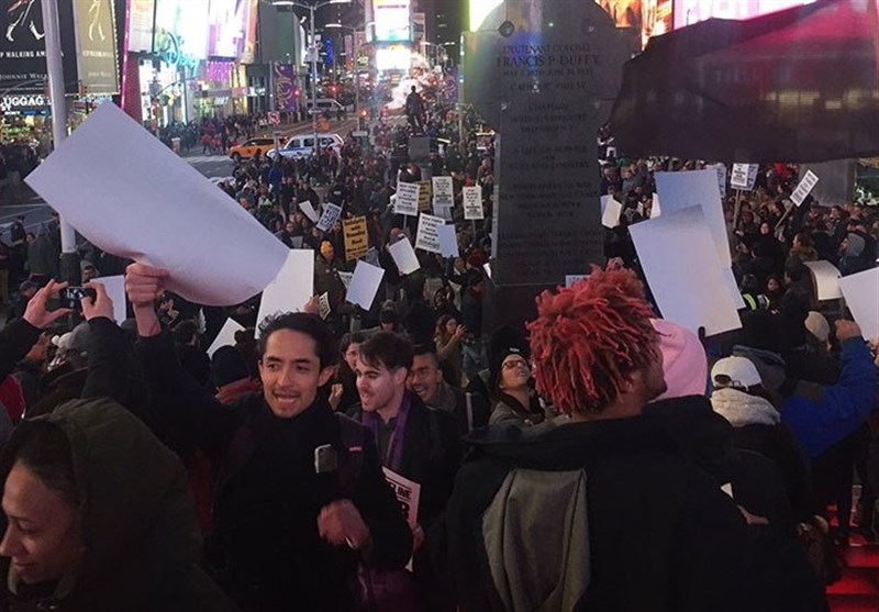 Pipeline Protesters Burn US Flag, Occupy Times Square