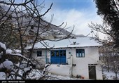 بارش برف در روستای زیارت - گلستان