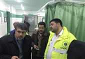 عیادت مشاور وزیر بهداشت از مصدومان بستری حادثه ریلی سمنان