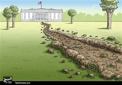 کاریکاتور/ کاخ سفید در دوره ریاست جمهوری ترامپ