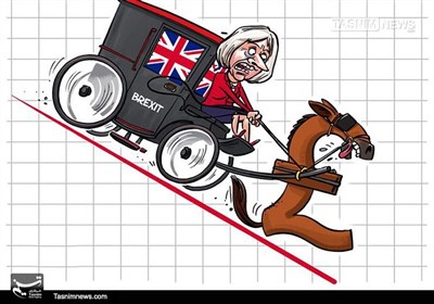 کاریکاتور/ سقوط مهارنشدنی پوند انگلیس!