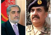بهبود روابط محور گفت‌وگوی تلفنی ژنرال «راحیل شریف» و رئیس اجرایی دولت افغانستان