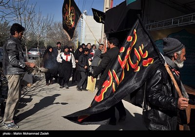 Muslim Pilgrims Walk to Shrine of Imam Reza in Mashhad