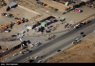 تصاویر هوایی پیاده روی زائران رضوی - مشهد