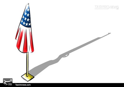 کاریکاتور/ آمریکا، جنگ افروز شماره یک جهان