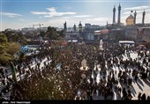 تشییع 7 شهید مدافع حرم تیپ زینبیون و فاطمیون در قم