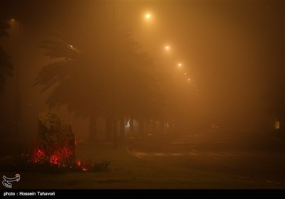 الضباب فی جزیرة کیش السیاحیة