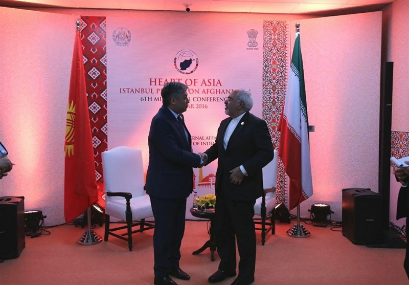 Iranian, Kyrgyz FMs Meet in India