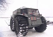 فیلم/خودروی منحصربه‌فرد روس‌ها برای نبرد با برف و یخ