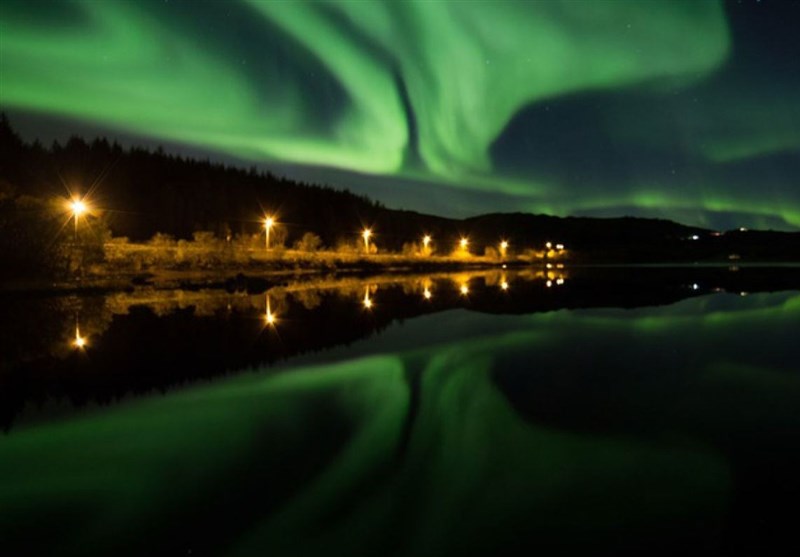 عکس/صحنه‌های خیره کننده شفق قطبی در فنلاند