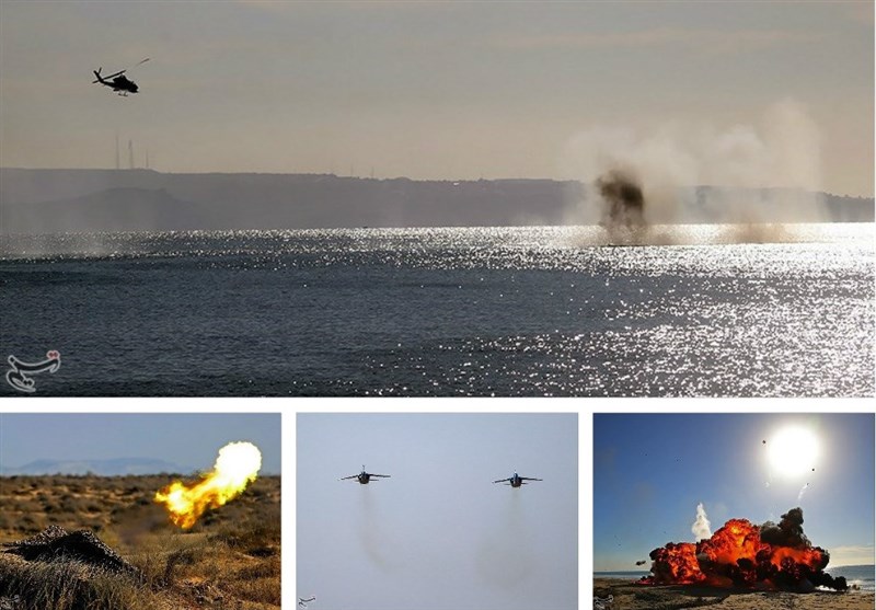 آتش‌بازی کبراهای خشمگین در آسمان/ ویراژِ میراژها در ساحل+ عکس و فیلم