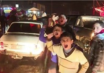 جانب من احتفالات أهالی حلب بتحریر مدینتهم