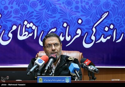 نخستین نشست خبری سردار محمدرضا مهماندار رئیس پلیس راهور تهران