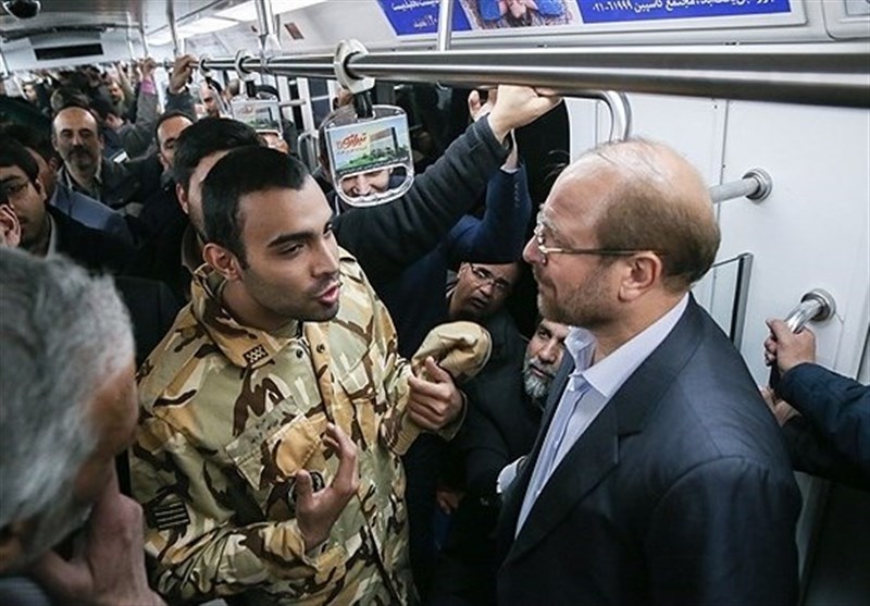 ماجرای خواسته یک سرباز از قالیباف در مترو + عکس