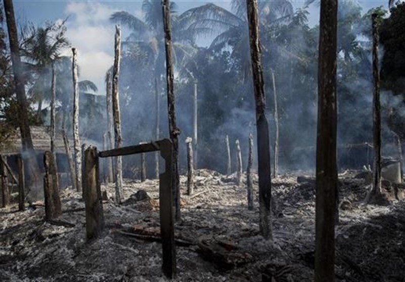 دولت میانمار مسئول مستقیم آتش زدن منازل مسلمانان روهینگیاها