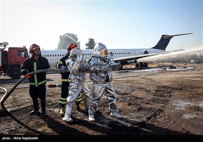 مانور فرودگاهی در مشهد