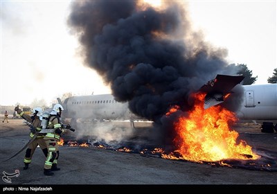 مانور فرودگاهی در مشهد