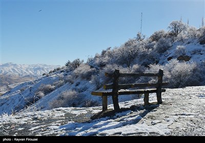 الثلوج فی محافظة کردستان الایرانیة