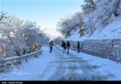 بارش برف در کردستان