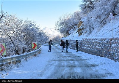 الثلوج فی محافظة کردستان الایرانیة