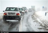 برف و راه بندان در جاده های منتهی به اهر