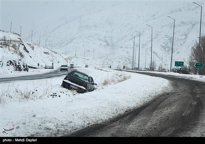 برف و راه بندان در جاده های منتهی به اهر