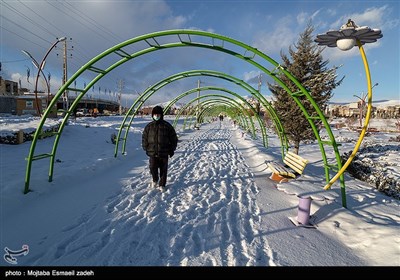 الثلوج فی مدینة ارومیة شمال غربی ایران